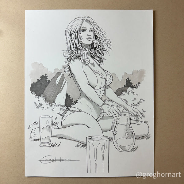 Marvel Swimsuit Special: Friends, Foes & Rivals #1 ORIGINAL ART