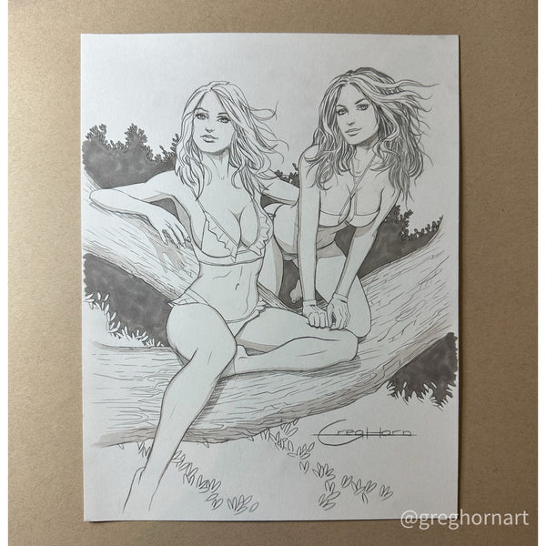 Marvel Swimsuit Special: Friends, Foes & Rivals #1 ORIGINAL ART