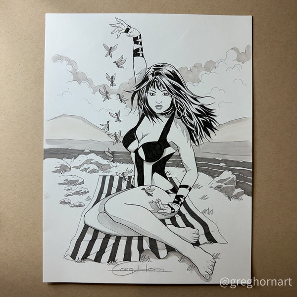 Marvel Swimsuit Special: Friends, Foes & Rivals #1 ORIGINAL ART