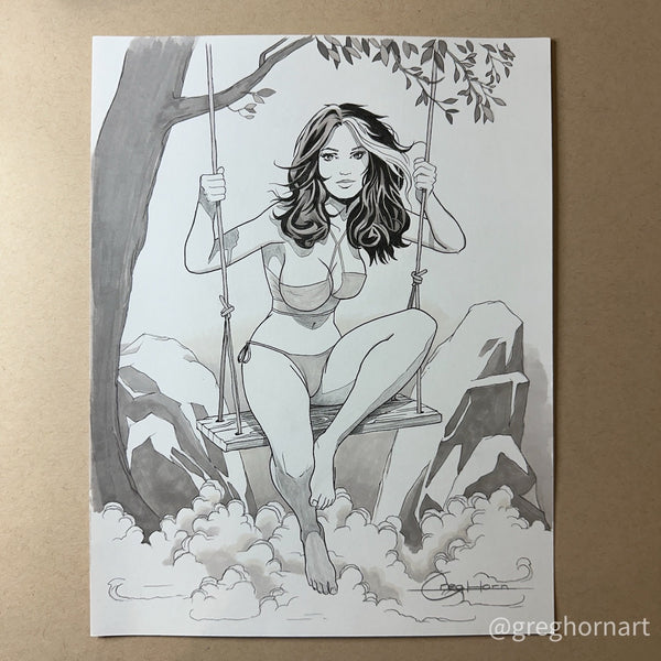 Marvel Swimsuit Special: Friends, Foes & Rivals #1 ORIGINAL ART