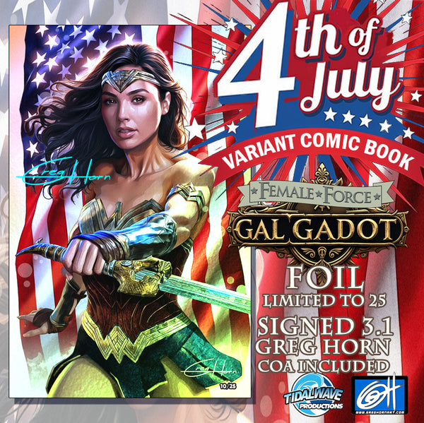 Female Force: Gal Gadot "July 4th" Raw Options