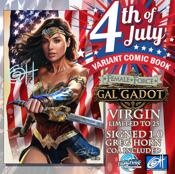 Female Force: Gal Gadot "July 4th" Raw Options