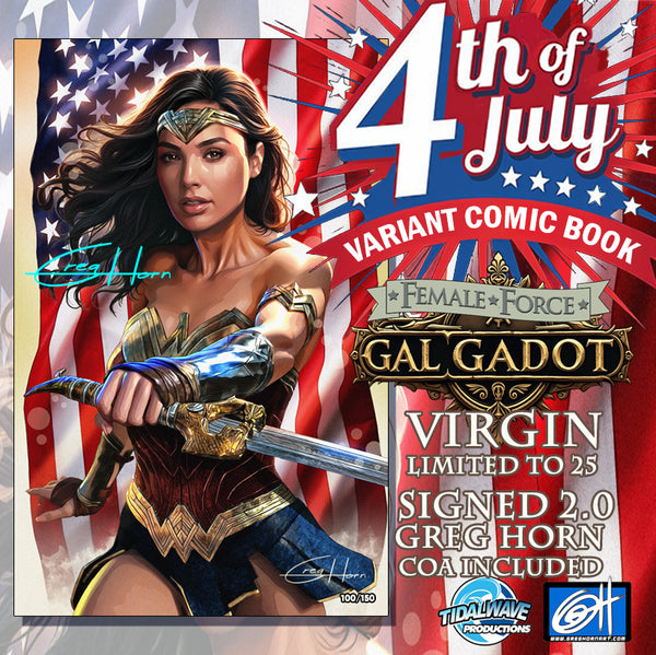 Female Force: Gal Gadot "July 4th" Raw Options