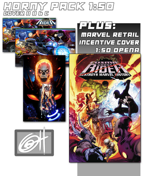 Cosmic Ghost Rider Destroys Marvel History # 1 A Greg Horn Art Store/Convention Exclusive Variants!
