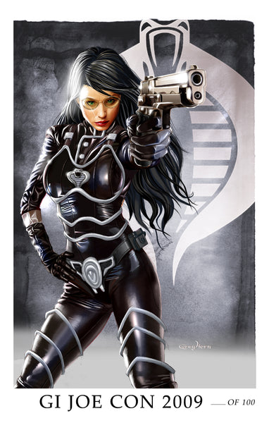 G.I. JOE - ONLY 100 MADE! Limited Lithograph for Joe Con 2009- Oversized at 14 x 22!!