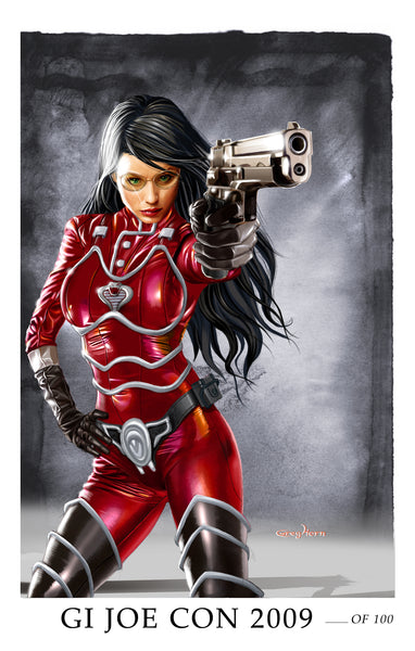 G.I. JOE - ONLY 100 MADE! Limited Lithograph for Joe Con 2009- Oversized at 14 x 22!!