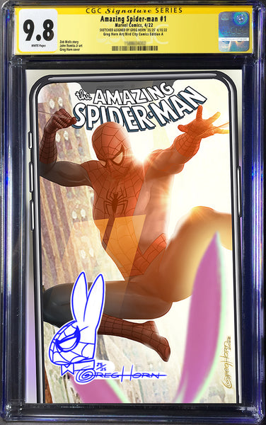 Amazing Spider-Man # 1 - A Bird City Comic/Greg Horn Art Exclusive Variant - CGC Signature Series Graded Options