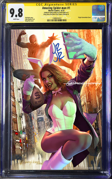 Amazing Spider-Man # 1 - A Bird City Comic/Greg Horn Art Exclusive Variant - CGC Signature Series Graded Options