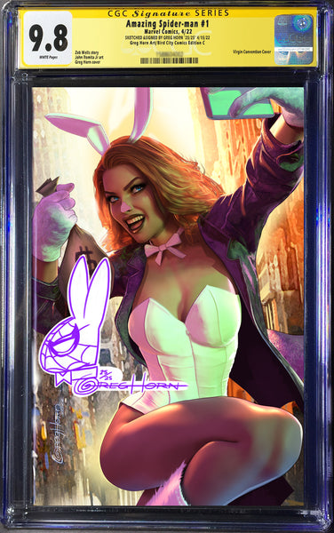 Amazing Spider-Man # 1 - A Bird City Comic/Greg Horn Art Exclusive Variant - CGC Signature Series Graded Options