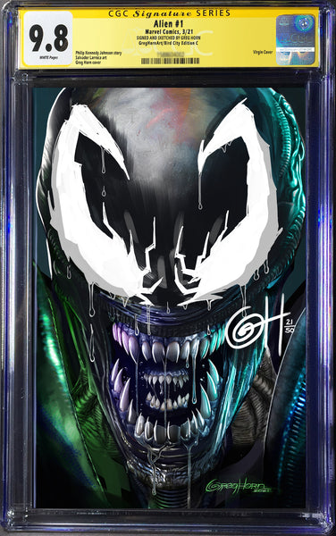Alien # 1 - A Bird City Comics/Greg Horn Art Variant -CGC Signature Series Options
