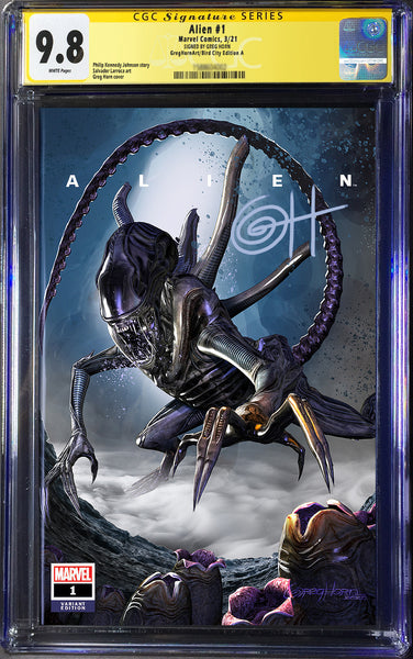 Alien # 1 - A Bird City Comics/Greg Horn Art Variant -CGC Signature Series Options