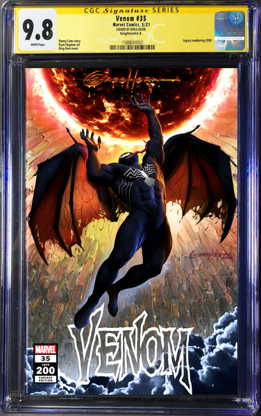 Venom # 200 - A Greg Horn Art Exclusive Variant CGC Signature Series Options