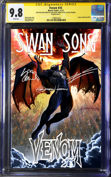 Venom # 200 - A Greg Horn Art Exclusive Variant CGC Signature Series Options