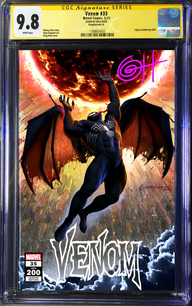 Venom # 200 - A Greg Horn Art Exclusive Variant CGC Signature Series Options