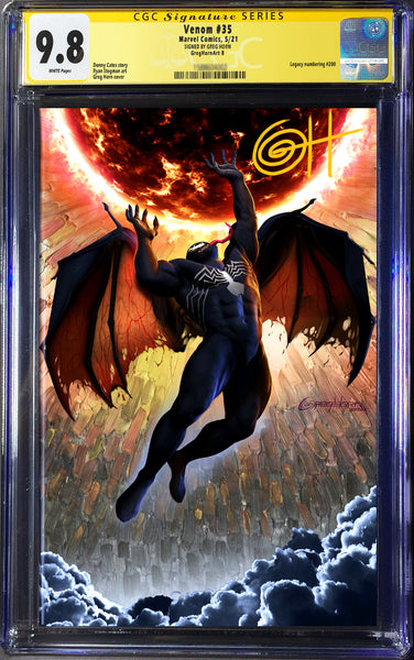 Venom # 200 - A Greg Horn Art Exclusive Variant CGC Signature Series Options