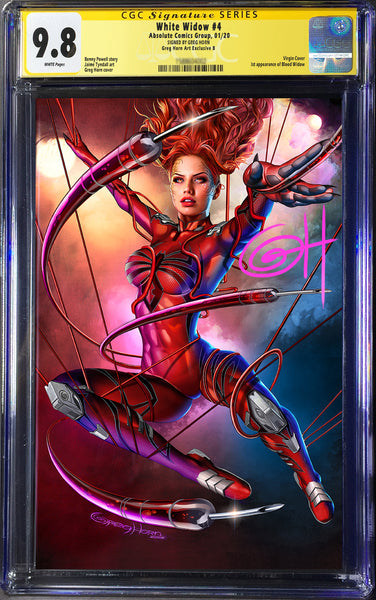 White Widow # 4 - A Greg Horn Art Store Exclusive Variant CGC 9.8 Signature Series