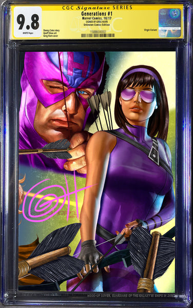 Generations # 1 by Greg Horn Unknown Exclusive Variant GUARANTEED CGC 9.8 -individuals or BUNDLE DEAL