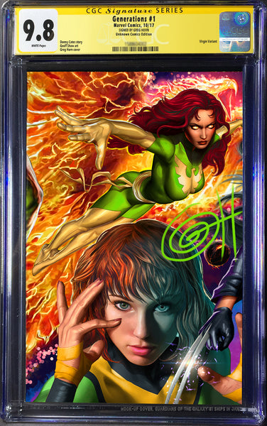 Generations # 1 by Greg Horn Unknown Exclusive Variant GUARANTEED CGC 9.8 -individuals or BUNDLE DEAL