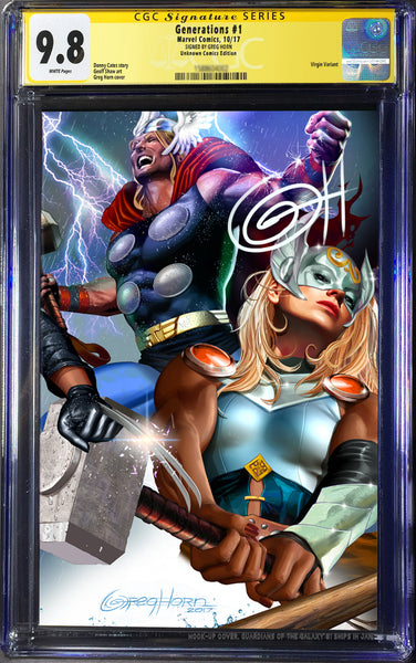 Generations # 1 by Greg Horn Unknown Exclusive Variant GUARANTEED CGC 9.8 -individuals or BUNDLE DEAL