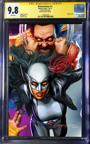 Generations # 1 by Greg Horn Unknown Exclusive Variant GUARANTEED CGC 9.8 -individuals or BUNDLE DEAL