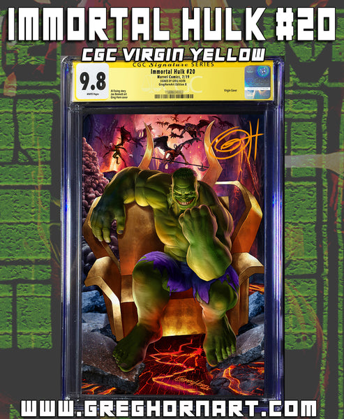 Immortal Hulk # 20 - 9.8 Graded Signature Series ComicXposure Greg Horn Art Exclusive Variant
