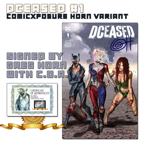 DCeased # 1 ComicXposure Greg Horn Art Exclusive Variants