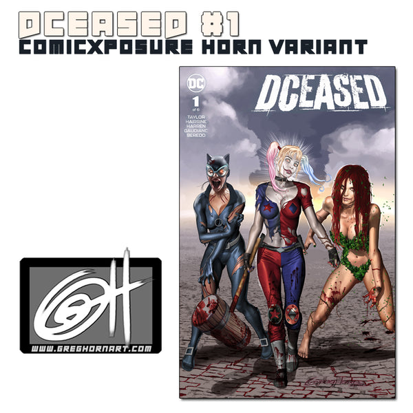 DCeased # 1 ComicXposure Greg Horn Art Exclusive Variants
