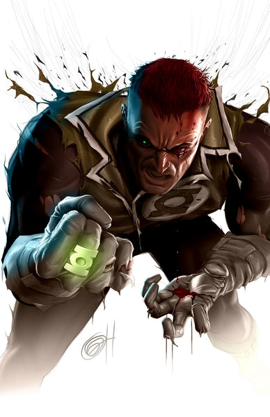 Blackest Night: Guy Gardner - high quality 11 x 17 digital print