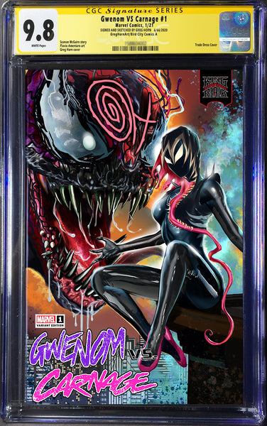 King in Black: Gwenom vs Carnage # 1 - A Greg Horn Art/Bird City Comics Exclusive CGC Signature Series Options