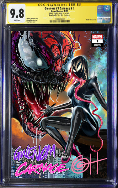 King in Black: Gwenom vs Carnage # 1 - A Greg Horn Art/Bird City Comics Exclusive CGC Signature Series Options
