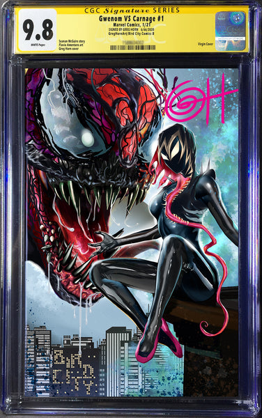 King in Black: Gwenom vs Carnage # 1 - A Greg Horn Art/Bird City Comics Exclusive CGC Signature Series Options