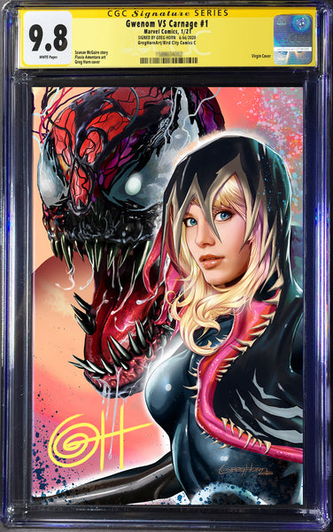 King in Black: Gwenom vs Carnage # 1 - A Greg Horn Art/Bird City Comics Exclusive CGC Signature Series Options