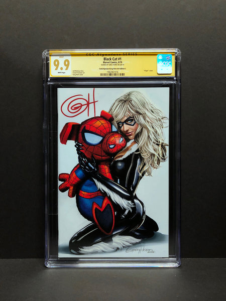 Black Cat # 1 - ComicXposure Greg Horn Art Excluisve CGC 9.9 Signature Series