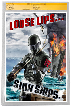 G.I. Joe The Baroness Wants You! - 13 x 19 - Limited Lithograph Dual Signed with CGC Option