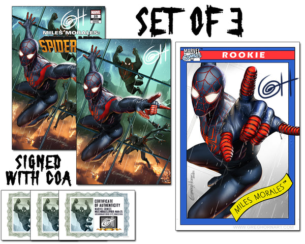 Miles Morales: Spider-Man # 25 - A Greg Horn Art/Bird City Comics/616 Comics Exclusive Variant Raw Options