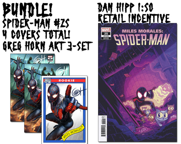 Miles Morales: Spider-Man # 25 - A Greg Horn Art/Bird City Comics/616 Comics Exclusive Variant Raw Options