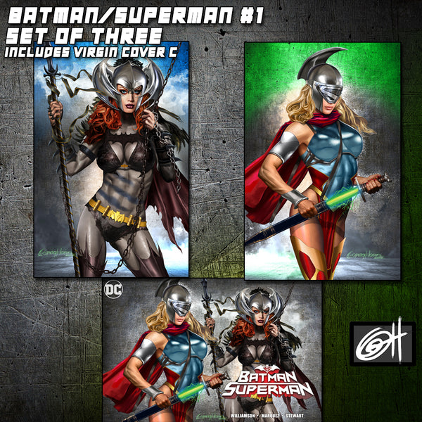 Batman/Superman # 1 - ComicXposure/Eastside Comics/Greg Horn Art Variant Comic Options