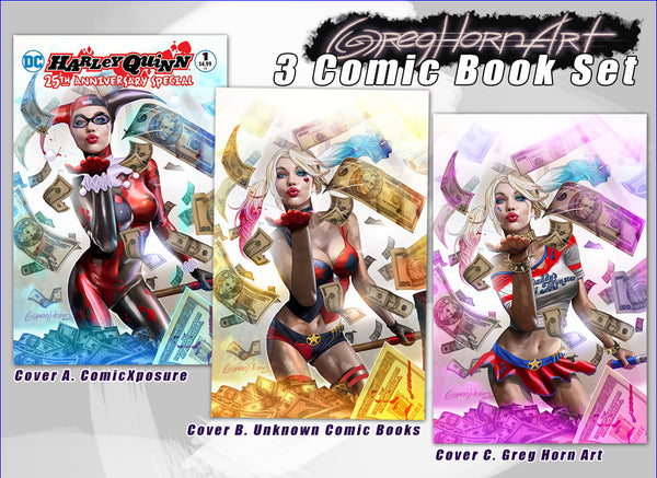 Harley quinn 25th anniversary Special #1 store exclusive variant by Greg Horn