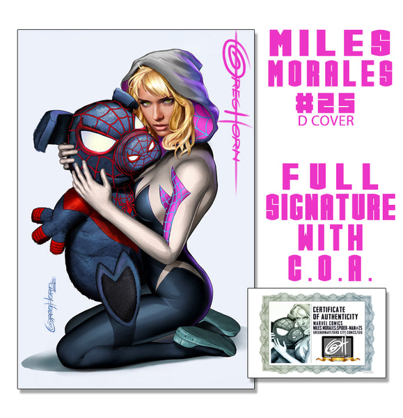 Miles Morales: Spider-Man # 25 - Hidden Variant! - A Greg Horn Art/Bird City Comics/616 Comics Exclusive Variant Raw Options