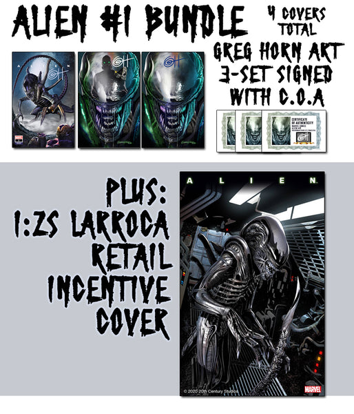 Alien # 1 - A Bird City Comics/Greg Horn Art Variant - Raw Options