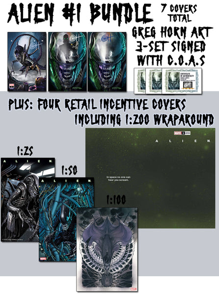 Alien # 1 - A Bird City Comics/Greg Horn Art Variant - Raw Options