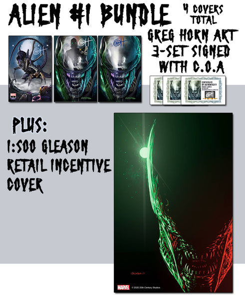 Alien # 1 - A Bird City Comics/Greg Horn Art Variant - Raw Options