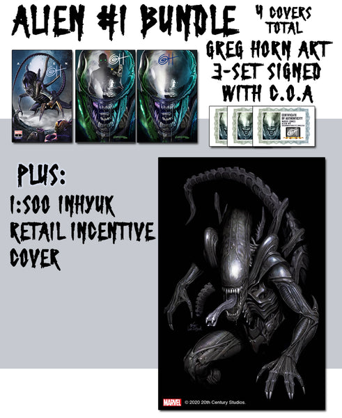 Alien # 1 - A Bird City Comics/Greg Horn Art Variant - Raw Options