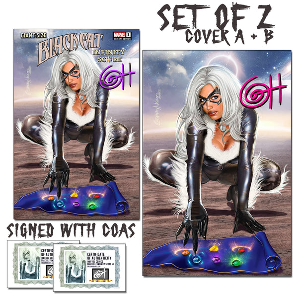Giant Size Black Cat Infinity Score # 1 -  Greg Horn Art Exclusive - Raw Options!
