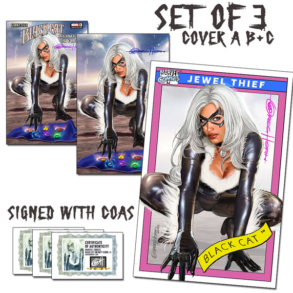 Giant Size Black Cat Infinity Score # 1 -  Greg Horn Art Exclusive - Raw Options!