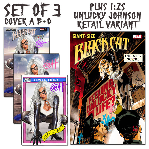Giant Size Black Cat Infinity Score # 1 -  Greg Horn Art Exclusive - Raw Options!