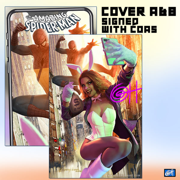 Amazing Spider-Man # 1 - A Bird City Comic/Greg Horn Art Exclusive Variant - Raw Options