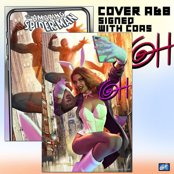 Amazing Spider-Man # 1 - A Bird City Comic/Greg Horn Art Exclusive Variant - Raw Options