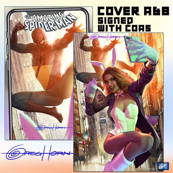Amazing Spider-Man # 1 - A Bird City Comic/Greg Horn Art Exclusive Variant - Raw Options
