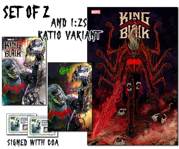 UPDATED King in Black - Greg Horn Art/Past Present Future Exclusive Variant - Raw Options